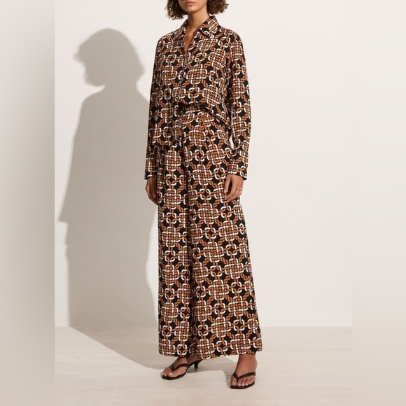 Anthropologie Faithfull Leia Pants in Cimiez SzL US8 - Picture 1 of 11